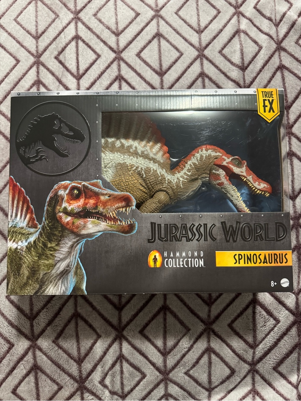 Mattel Jurassic World Hammond Collection Spinosaurus Figure - Olive Green & Red